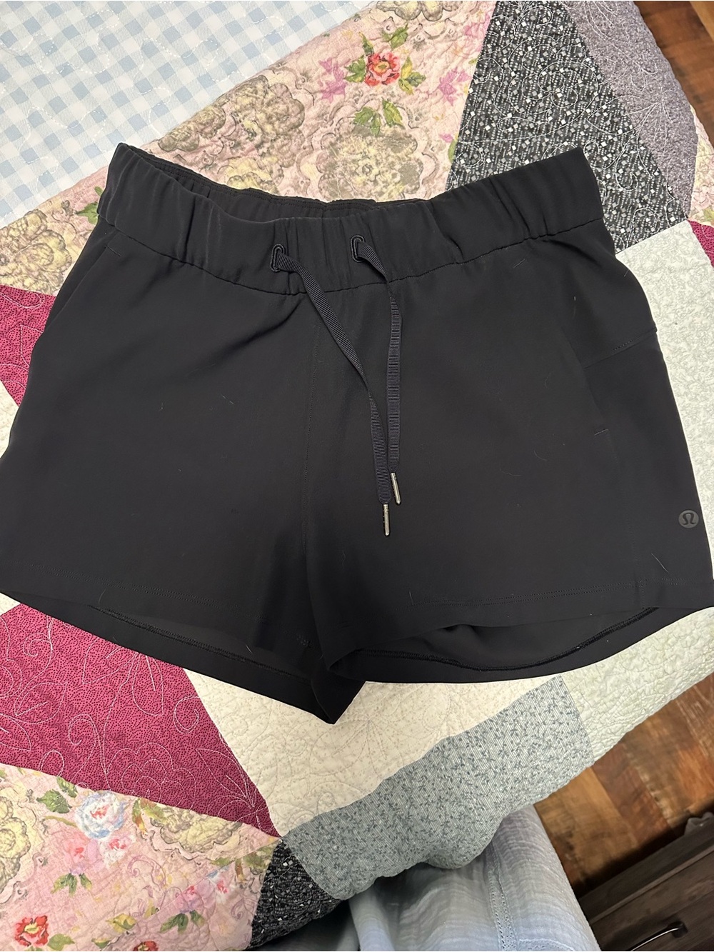 lululemon athletica Black Women's Drawstring Athletic Shorts